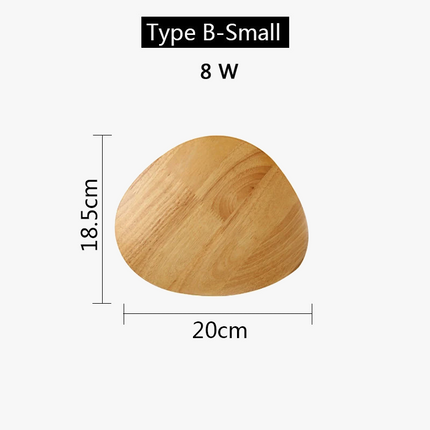 Applique murale LED en bois au design nordique moderne — LZ4X9P2
