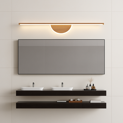 Applique murale LED design en noyer grain de bois — LZ4P9XQ