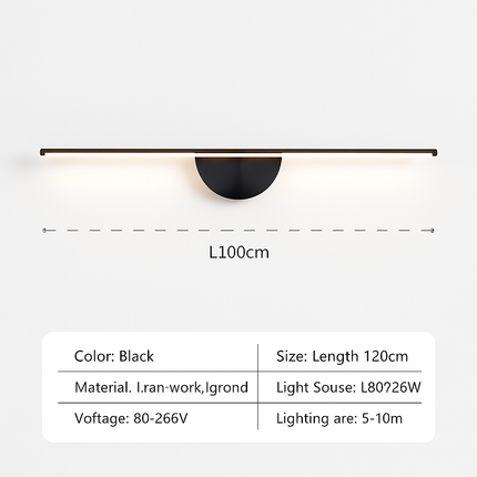 Applique murale LED design en noyer grain de bois — LZ4P9XQ