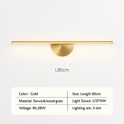 Applique murale LED design en noyer grain de bois — LZ4P9XQ