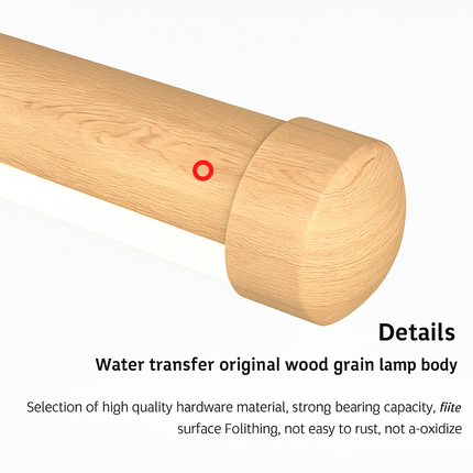 Applique murale LED design en noyer grain de bois — LZ4P9XQ