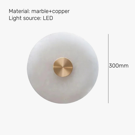 applique murale led moderne en marbre et cuivre 3000k artistique