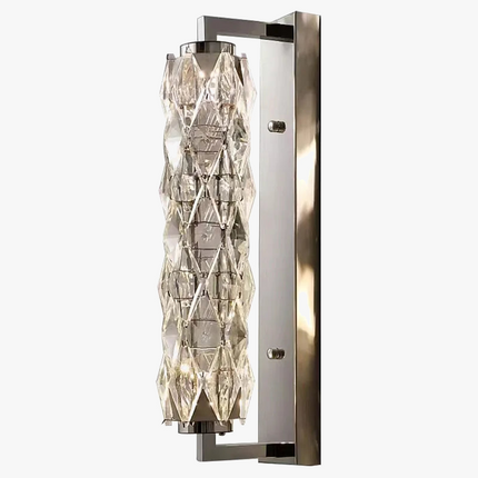 applique murale led moderne en verre de cristal avec 3 gradations variables