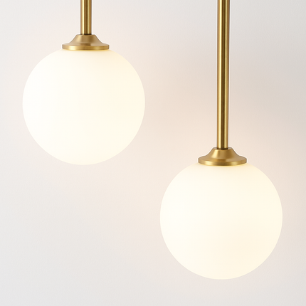Applique murale LED au verre laiteux moderne — LZ4QX7J