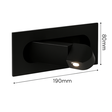 Applique murale LED moderne pliable avec lecture ajustable — LZ4X9TQ