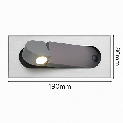 Applique murale LED moderne pliable avec lecture ajustable — LZ4X9TQ