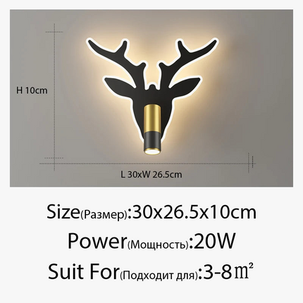 Applique murale LED moderne en bois pour éclairage intérieur — LZ4X9T2