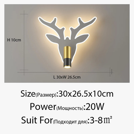 Applique murale LED moderne en bois pour éclairage intérieur — LZ4X9T2