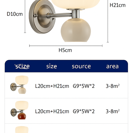 Applique murale LED moderne pour éclairage intérieur élégant — LZ4QJ7