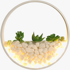 B Noir 25cm / Blanc chaud