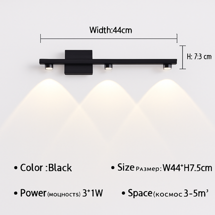 Applique murale LED contemporaine pour salle de bain — LZ4X9T2