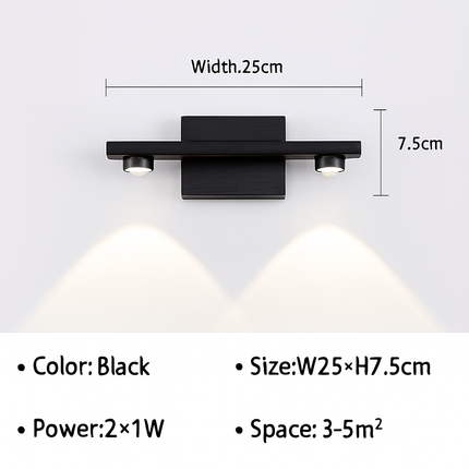 Applique murale LED contemporaine pour salle de bain — LZ4X9T2