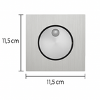 Carré argenté / Blanc chaud (2700-3500K)