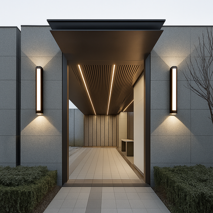 Applique murale LED étanche en aluminium pour extérieur moderne — LZ4X9P