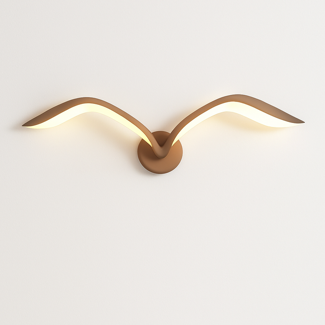 applique murale led modernes en forme de mouette en acrylique