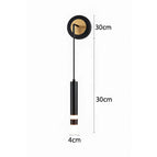 B noir 2 lumières / Blanc chaud (2700 - 3500K)