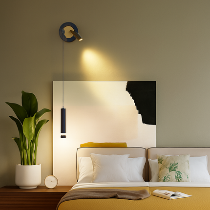Applique murale LED nordique à double tête orientable — LZ4X9QJ