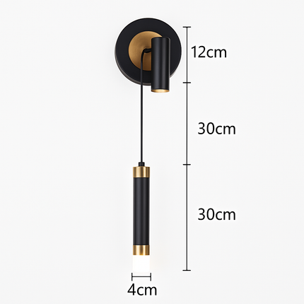 Applique murale LED nordique à double tête orientable — LZ4X9QJ