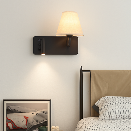 Applique murale LED moderne style nordique avec interrupteur USB — LZ4QJ7M