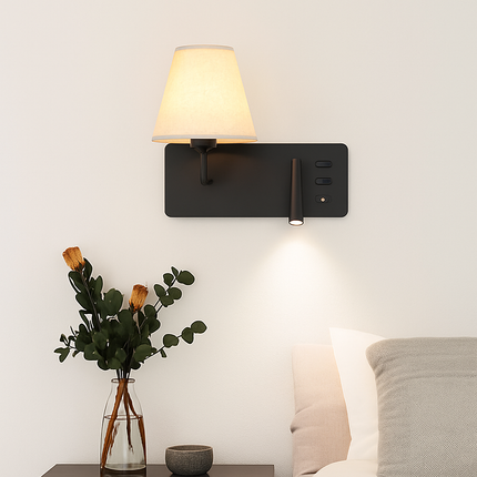 Applique murale LED moderne style nordique avec interrupteur USB — LZ4QJ7M