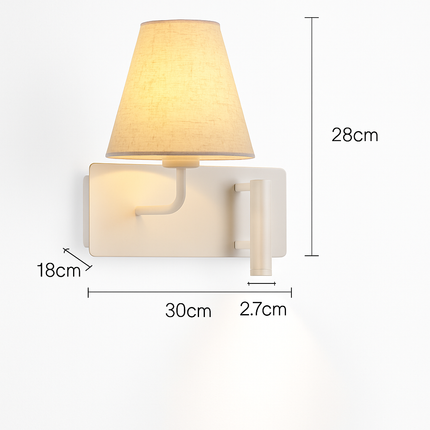 Applique murale LED moderne style nordique avec interrupteur USB — LZ4QJ7M