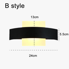 Style B / 3000K (blanc chaud) / Noir