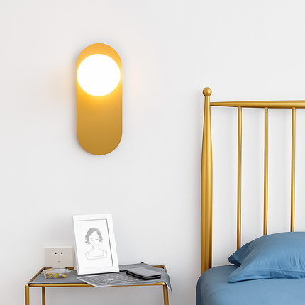 Applique murale ovale LED en métal Katalea — LZ4X9QJ