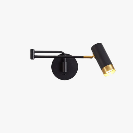 applique murale led pivotante avec interrupteur et bras flexible