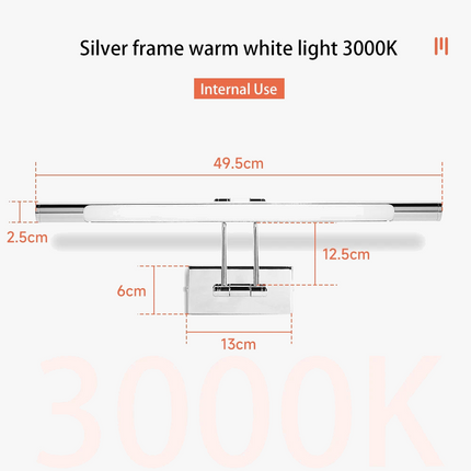 Applique murale LED étanche à angle réglable pour miroir moderne — LZ4X9P2