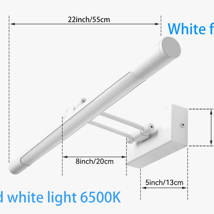 Applique murale LED étanche à angle réglable pour miroir moderne — LZ4X9P2