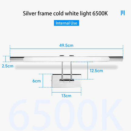 Applique murale LED étanche à angle réglable pour miroir moderne — LZ4X9P2