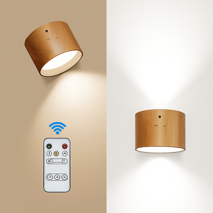 Applique murale LED rechargeable avec télécommande tactile intégrée — LZ4X9Q2