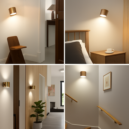 Applique murale LED rechargeable avec télécommande tactile intégrée — LZ4X9Q2