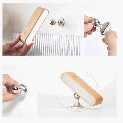 Applique murale LED rechargeable orientable 360° avec mémoire intégrée — LZ4Q9XJ