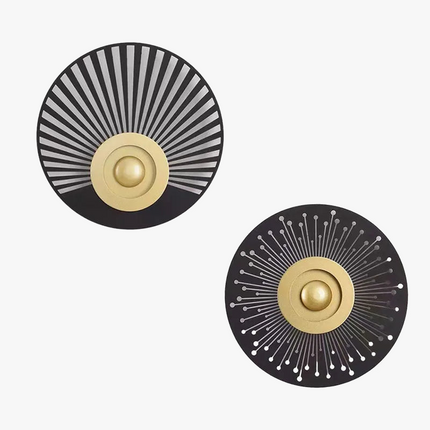 Applique murale LED ronde style art déco pour ambiance chaleureuse — LZ4P9XQ