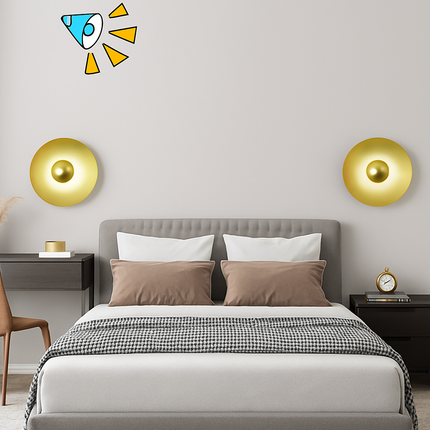Applique murale LED ronde au design moderne pour intérieur élégant — LZ4X9P2
