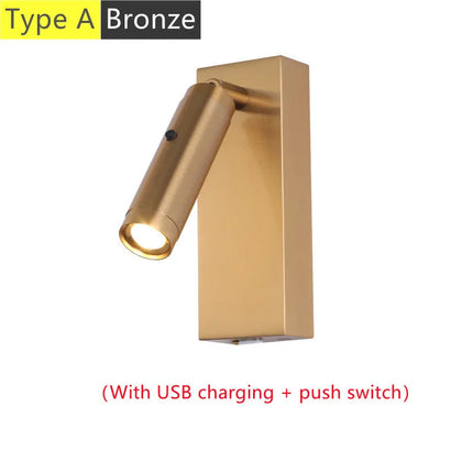 Applique murale LED rotative avec interrupteur et port USB intégré — LZ4X9Q2