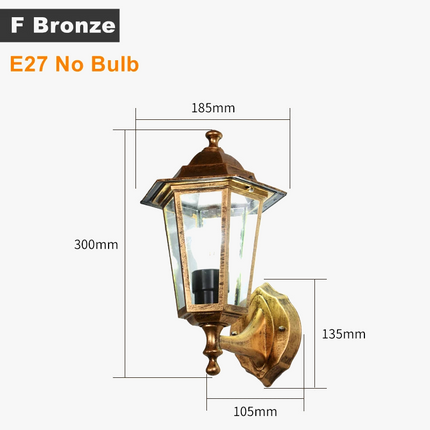Applique murale LED rustique en fer vintage pour intérieur et extérieur — LZ4X9P2