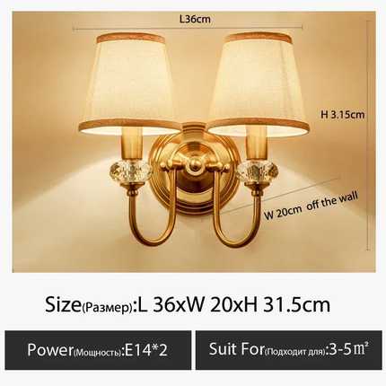 Applique murale LED au style européen simple pour hôtel et villa — LZ4XJ9