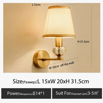 Applique murale LED au style européen simple pour hôtel et villa — LZ4XJ9