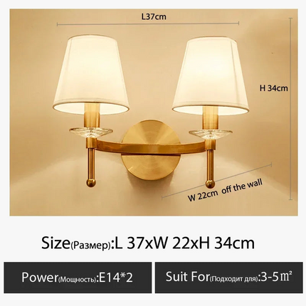 Applique murale LED au style européen simple pour hôtel et villa — LZ4XJ9