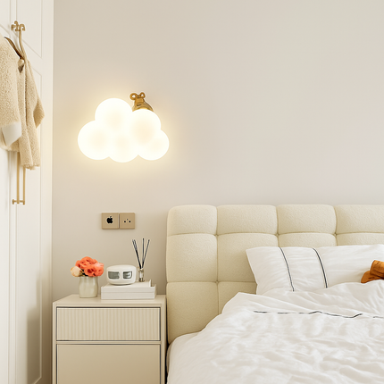 Applique murale LED enfant avec motifs singe, lapin et nuage — LZ4P9XQ