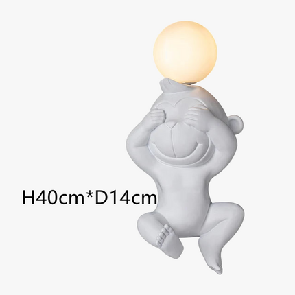 Applique murale LED singe avec variateur pour éclairage intérieur — LZ4X9P