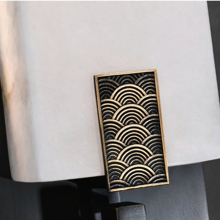 Applique murale LED en laiton et marbre style néo-chinois — LZ4P9XJ
