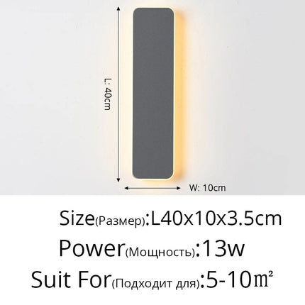 Applique murale LED tactile pour chambre et escalier — LZ7D9X