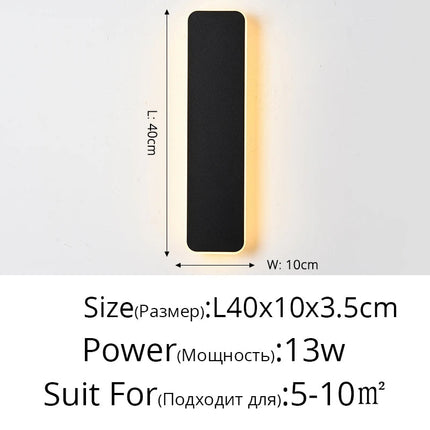 Applique murale LED tactile pour chambre et escalier — LZ7D9X