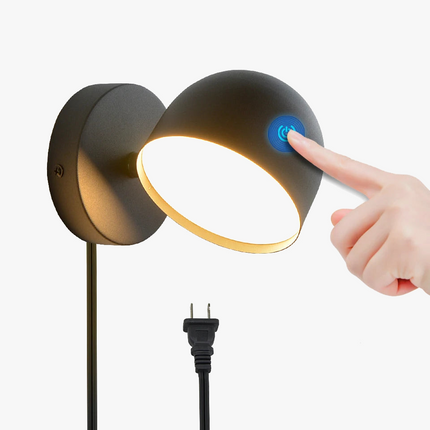 Applique murale LED tactile orientable 350° avec variateur et prise — LZ4X9P2