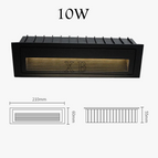 5W 105MM Noir / Blanc naturel DC12V