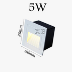 10W 210MM Noir / Blanc froid AC85-265V