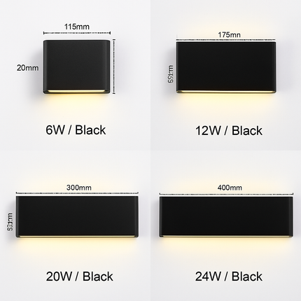 Applique murale LED étanche en aluminium pour extérieur — LZ4X9P